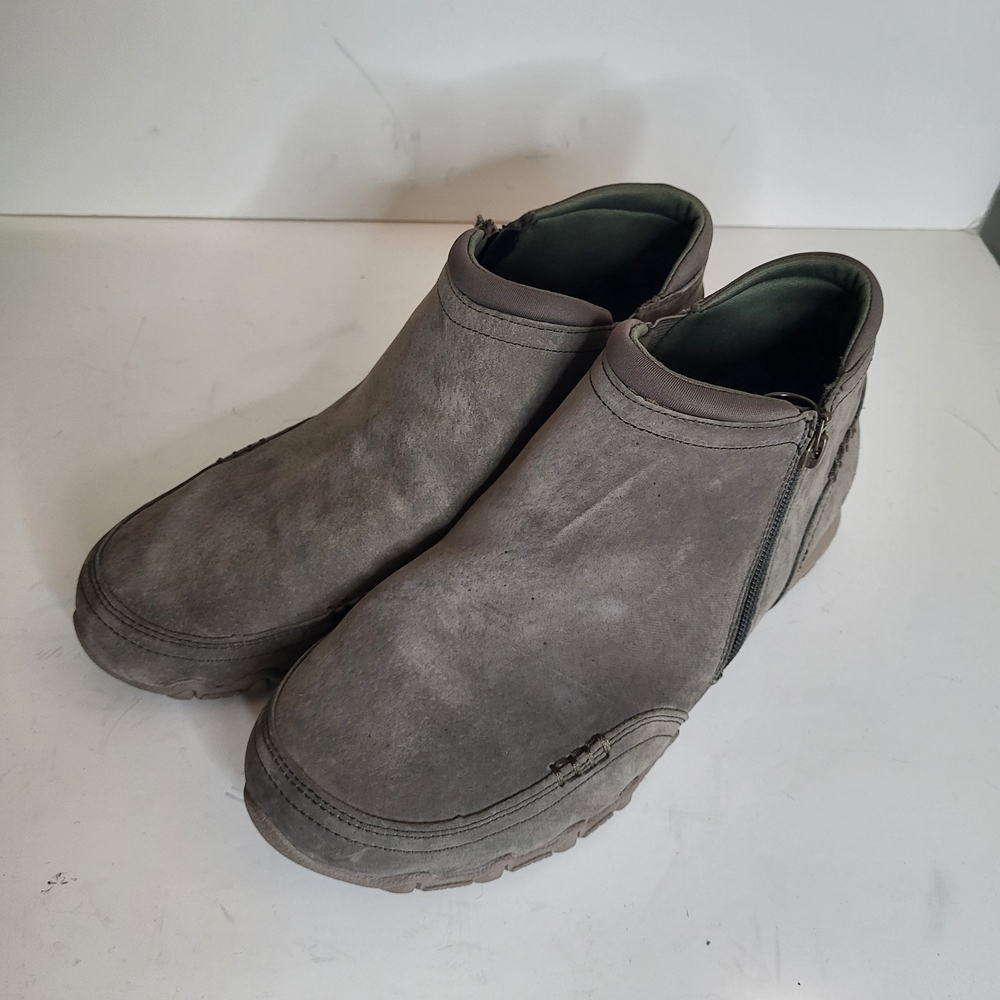 Skechers Wide Fit Charcoal Ankle Booties - 10